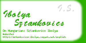 ibolya sztankovics business card